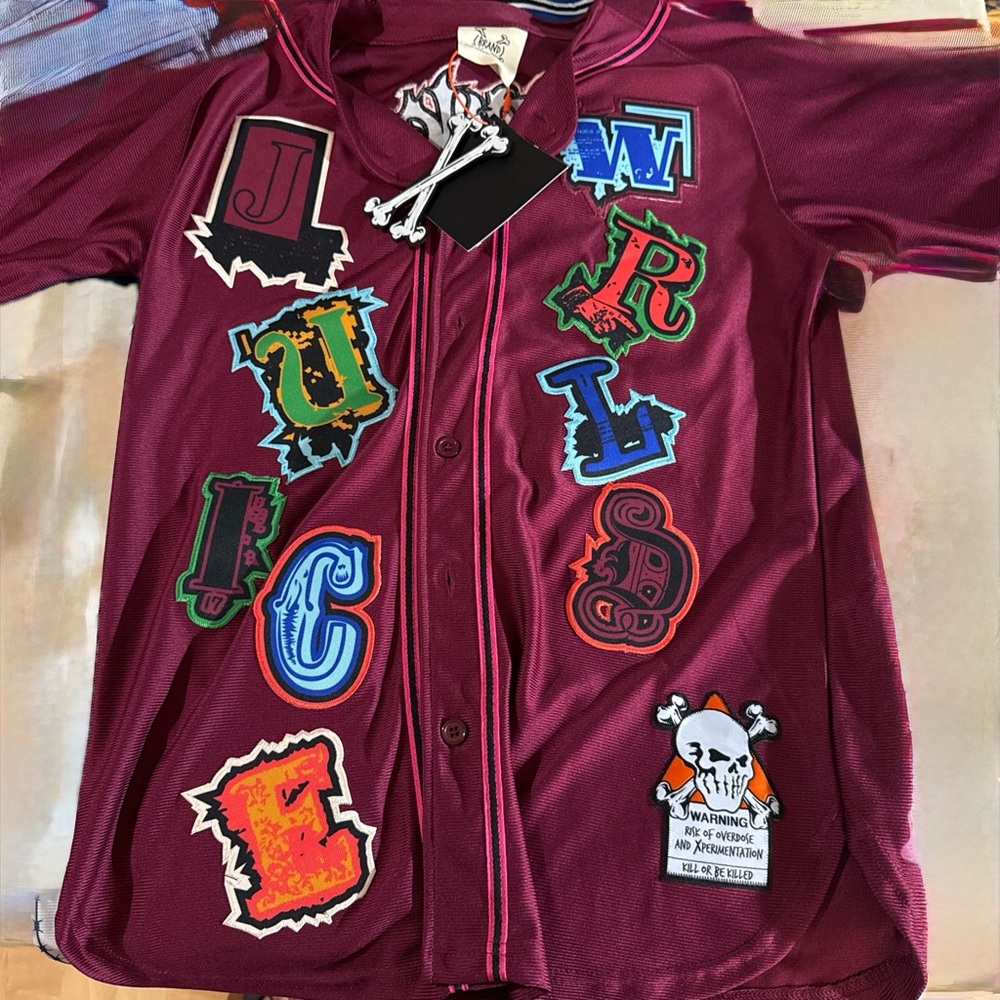 Abrand Kids Burgundy Graphic Jersey